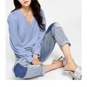 Women's V-neck glitter sweater Inc International